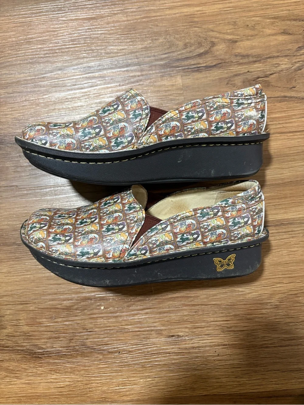 Alegria DEB-7605 Women’s‎ Slip On Comfort Clogs Shoes EU 37 US 6.5 7 Art Print