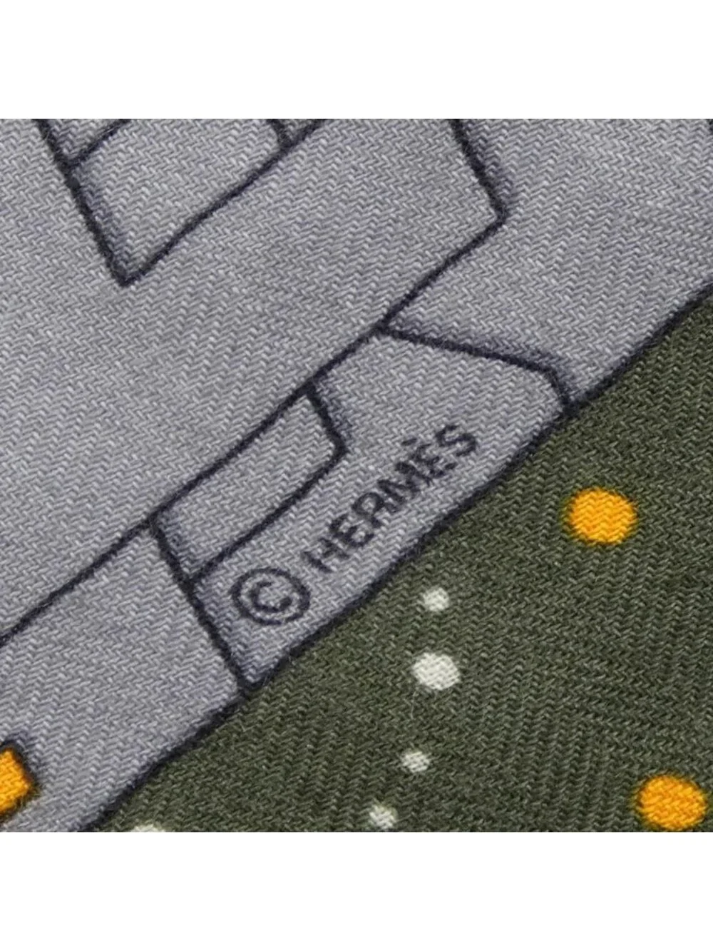 Hermes Shawl Scarf Navy