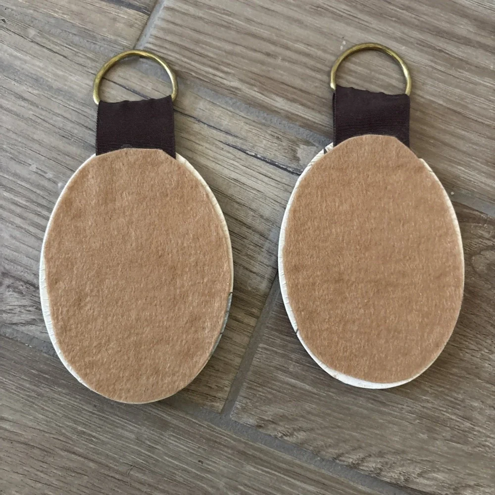 Vintage Oval‎ Decoupage Wall Plaques 2 Piece Set