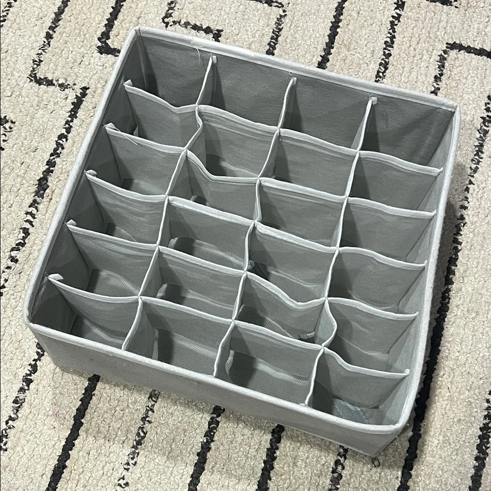 Gray Fabric Drawer Organizer