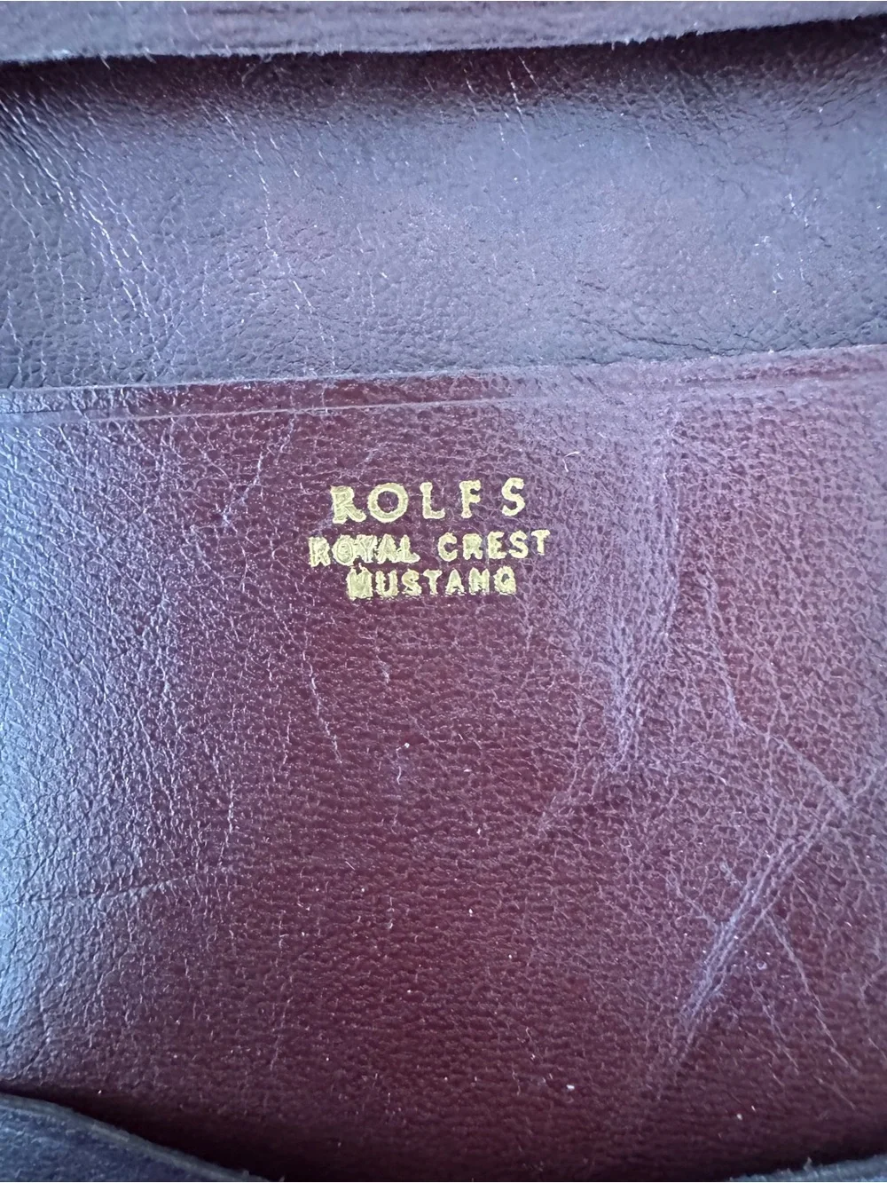ROLFS Burgundy Leather wallet