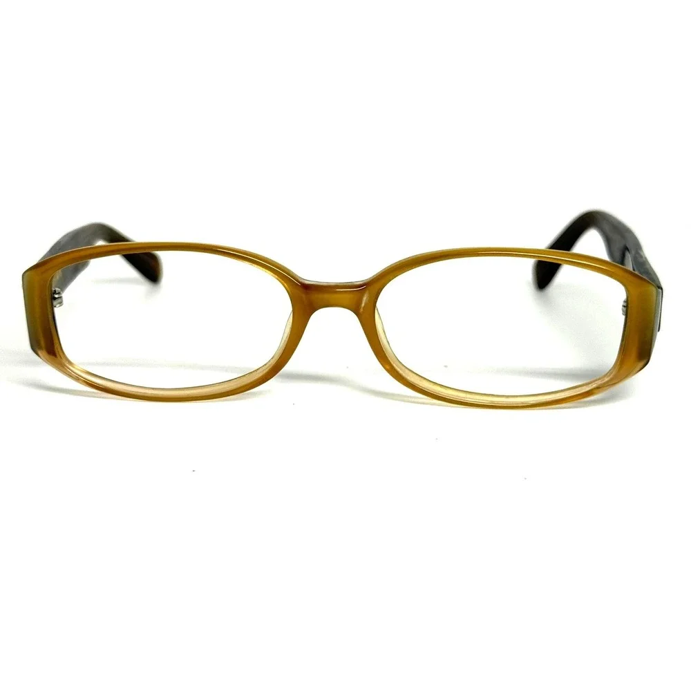 Vera Wang V002 YG Honey Oval Eyeglasses Frames 51-16-130 Womens Glasses