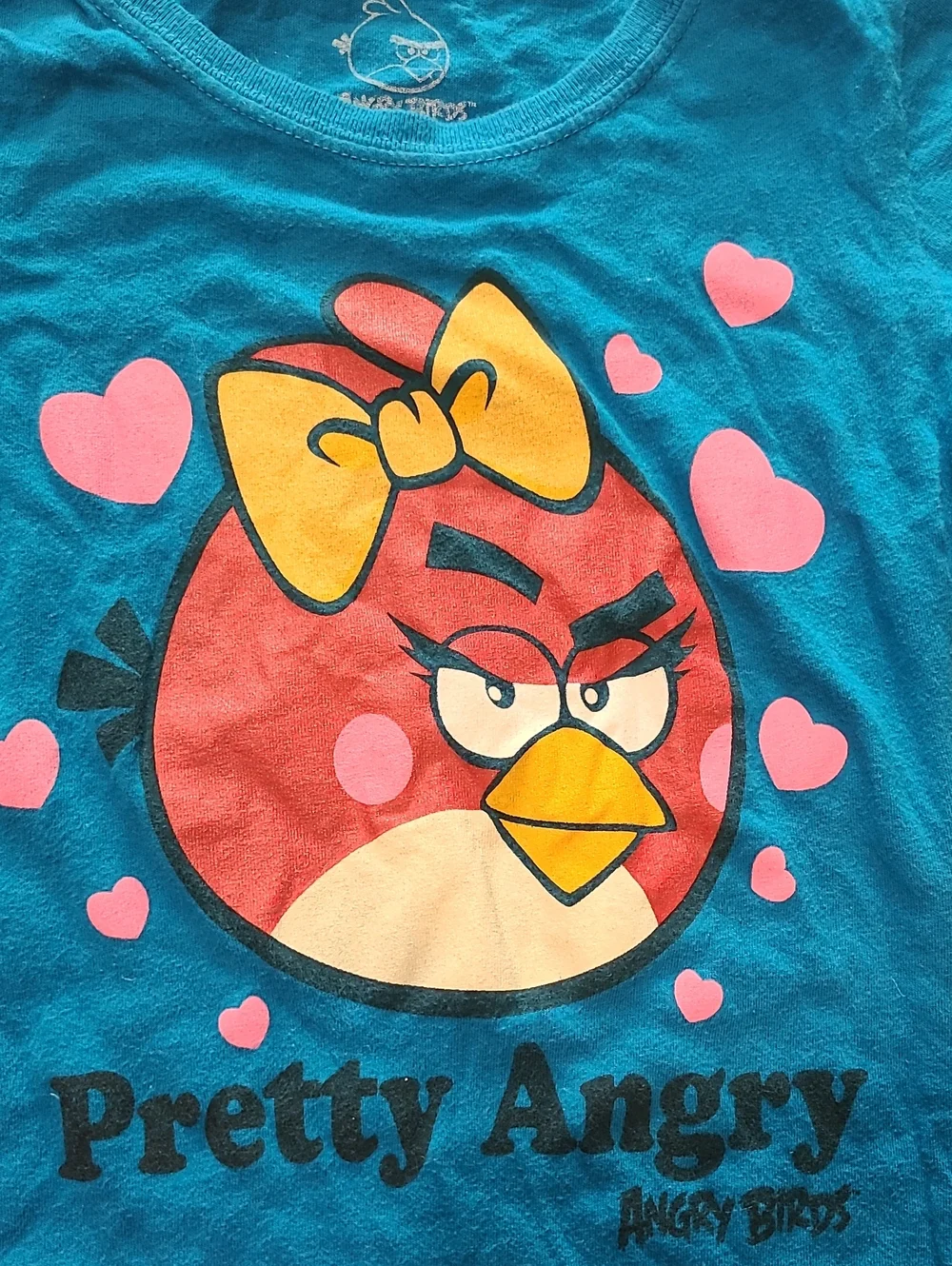 Angry Bird T-shirt With Matching OshKosh B'gosh Pink Shorts Size 6