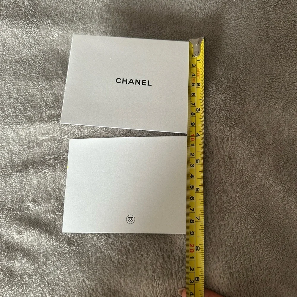 CHANEL white cards