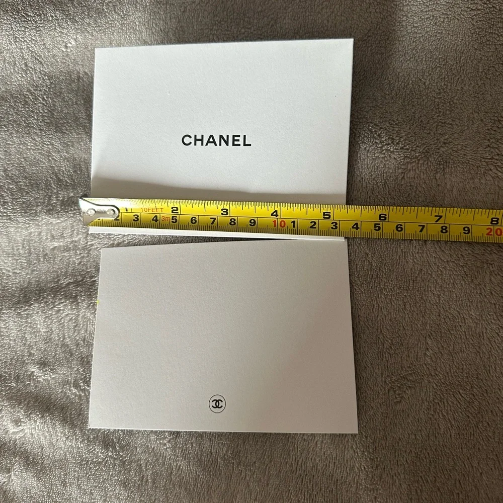 CHANEL white cards