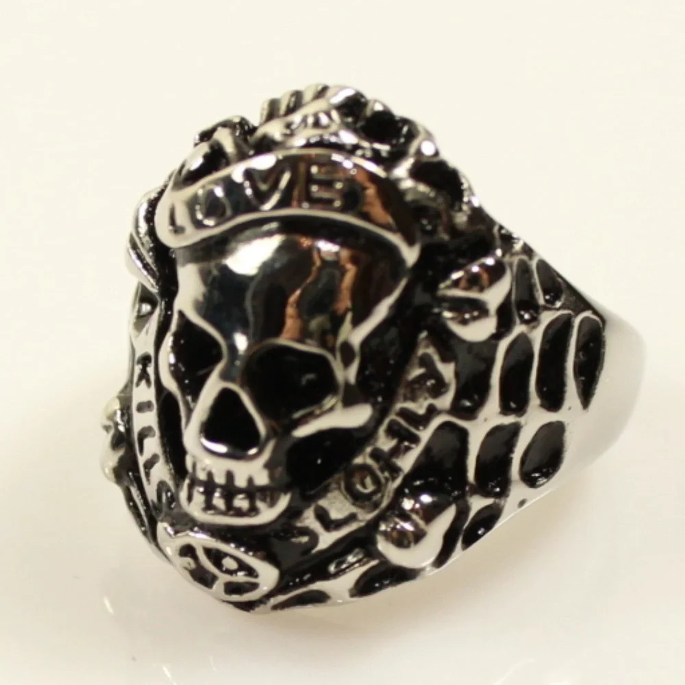 Brand New  Ed Hardy Love Kills Slowly Biker Gothic Skull Sk…