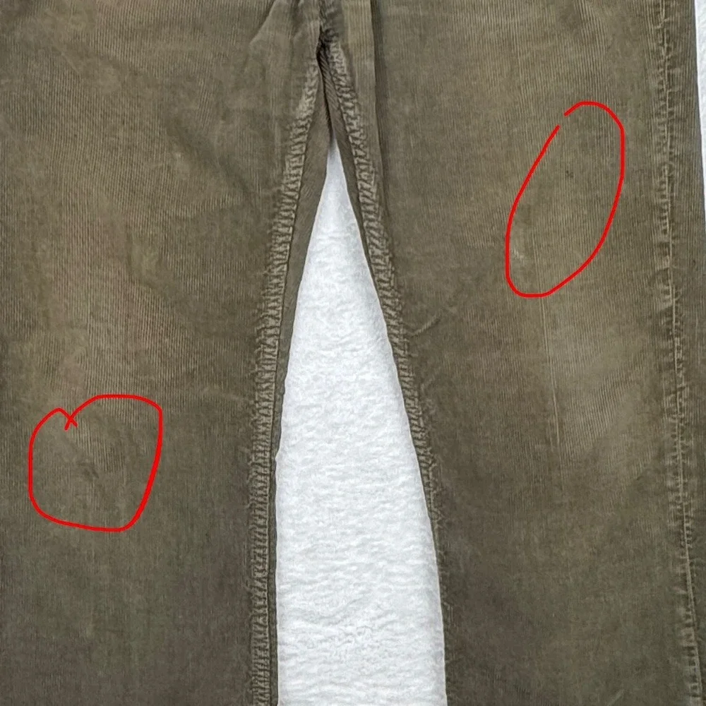 Banana Republic Corduroy Pants Mens 35x32 Green Gorpcore Straight Leg 0879