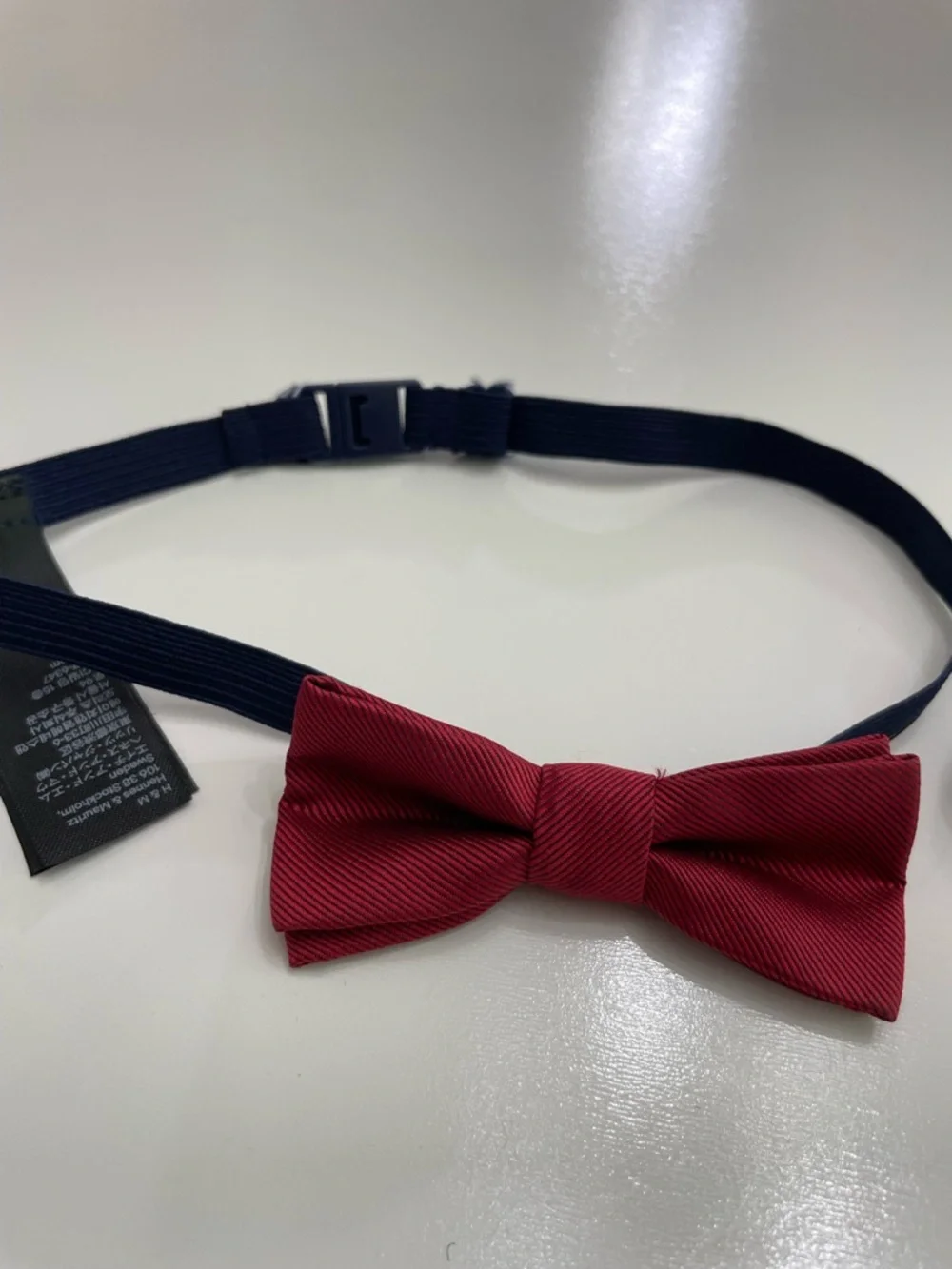 Navy Blue and Burgundy Red Classic Bow Ties