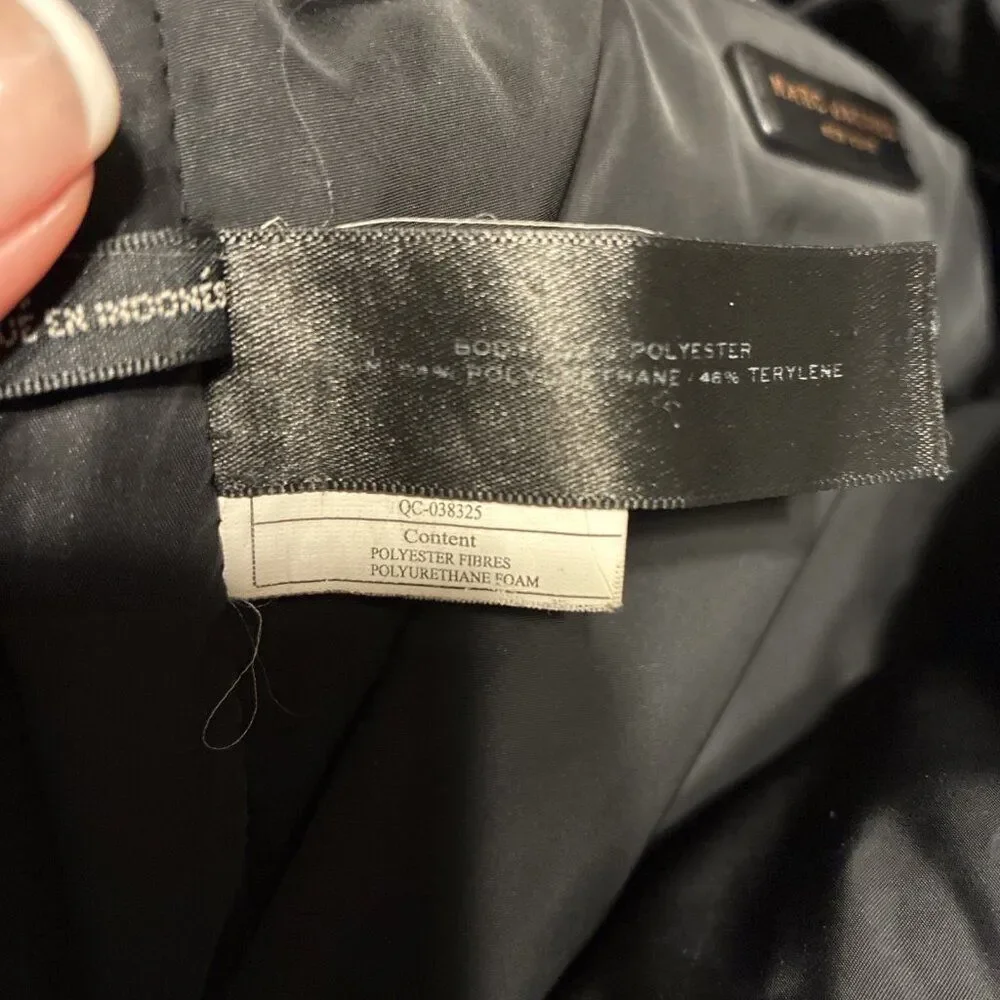 marc jacobs Authentic Solid Black  nylon quilted backpack