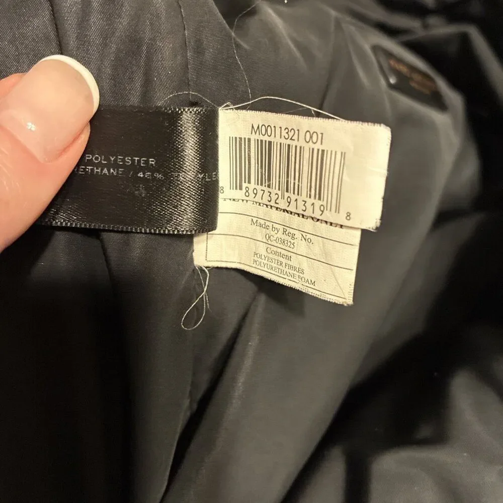 marc jacobs Authentic Solid Black  nylon quilted backpack