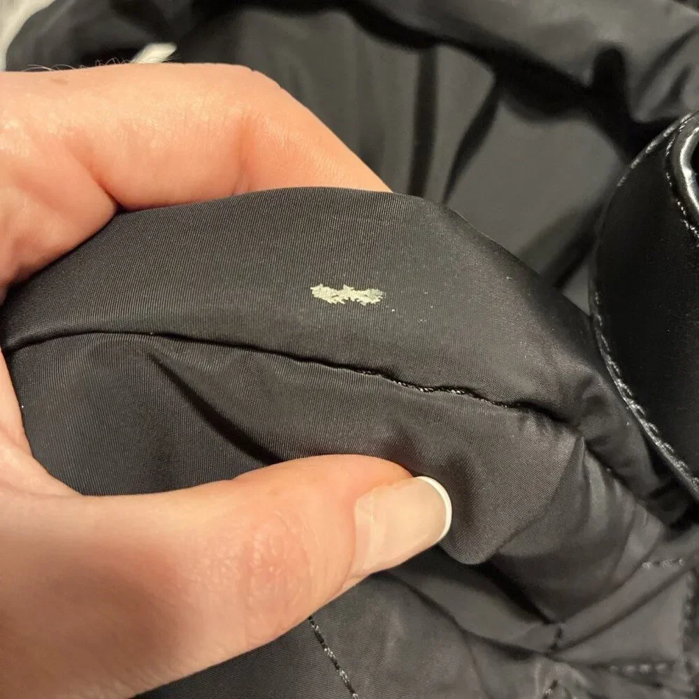 marc jacobs Authentic Solid Black  nylon quilted backpack