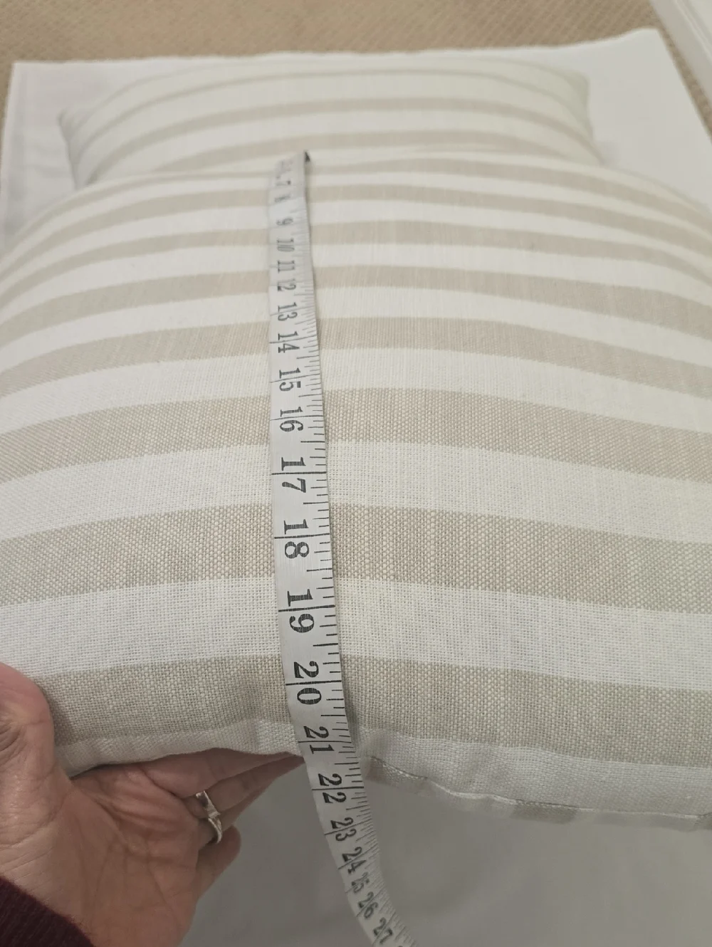 Pottery Barn stripped oversized