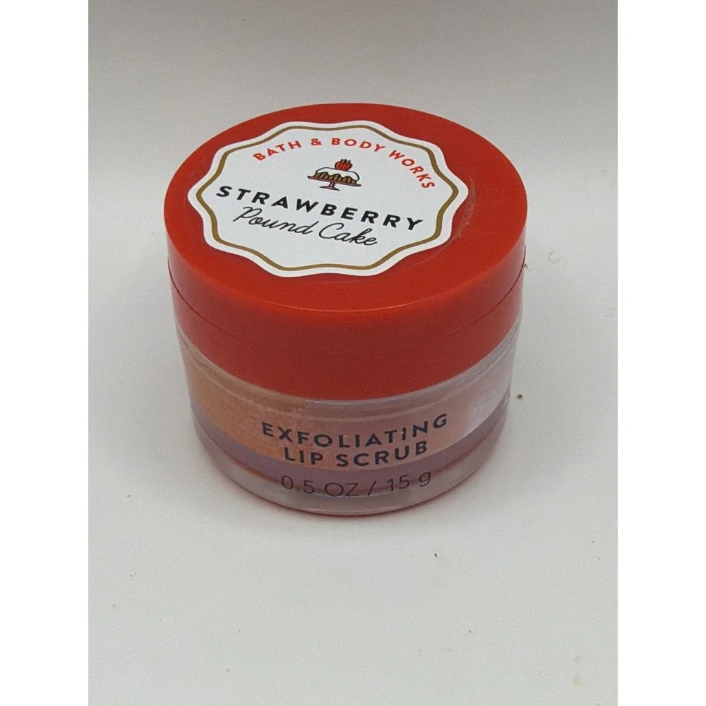 Sealed Bath & Body Works‎ Lip Scrub 0.5oz Red Strawberry Pound Cake Exfoliating