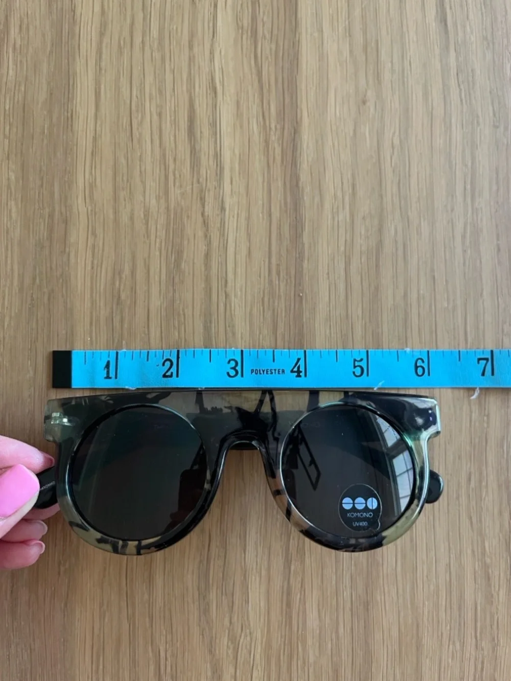 Komono, hyppolite palm tree sunglasses,black, light green