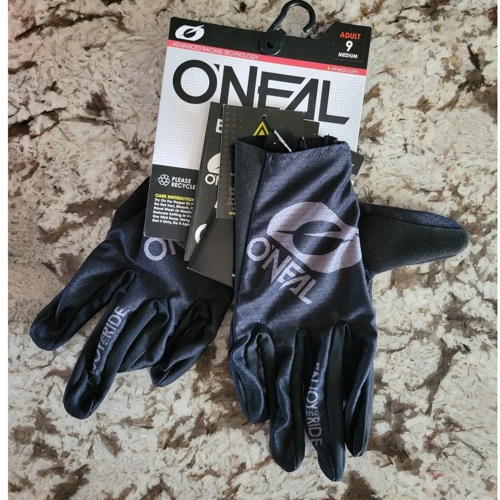O'Neal Matrix Stacked Gloves Adult 9 Medium Black Bike Motocross MTB