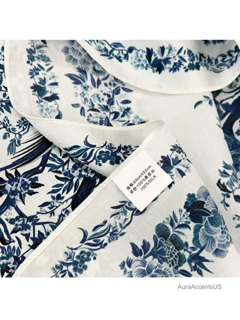 Mulberry Silk Square Scarf Bandana Hair Scarf for Women