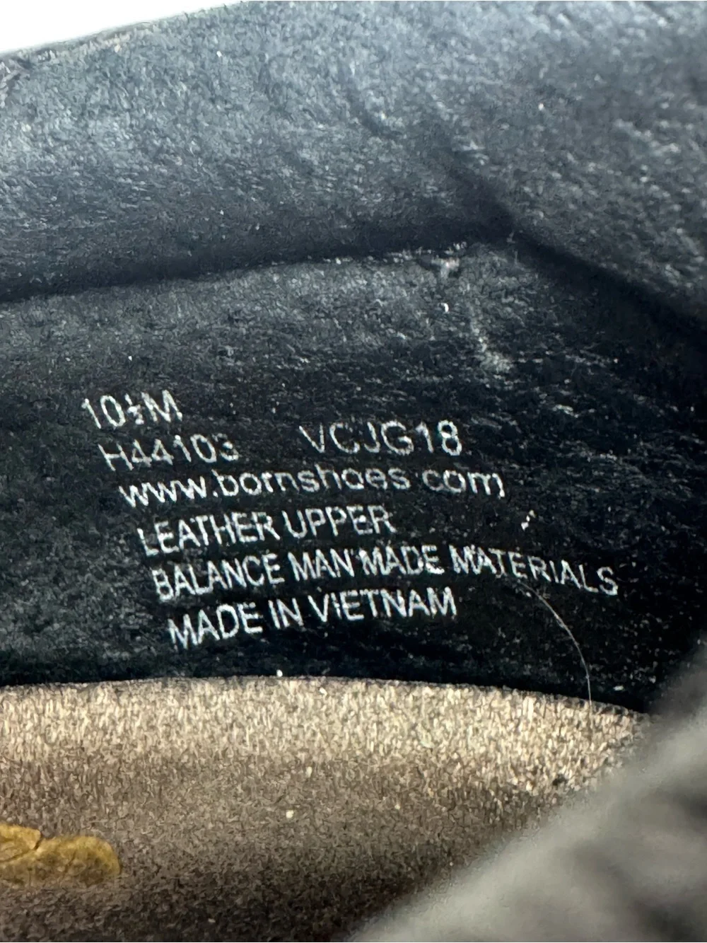 N/A sizing size leather