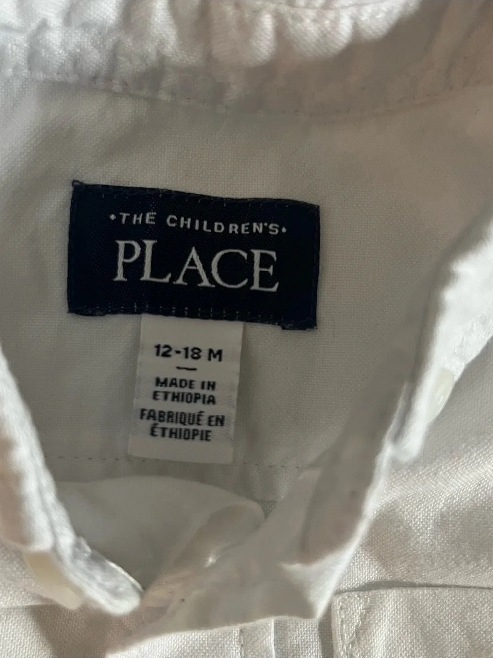 The Childrens Place crisp white