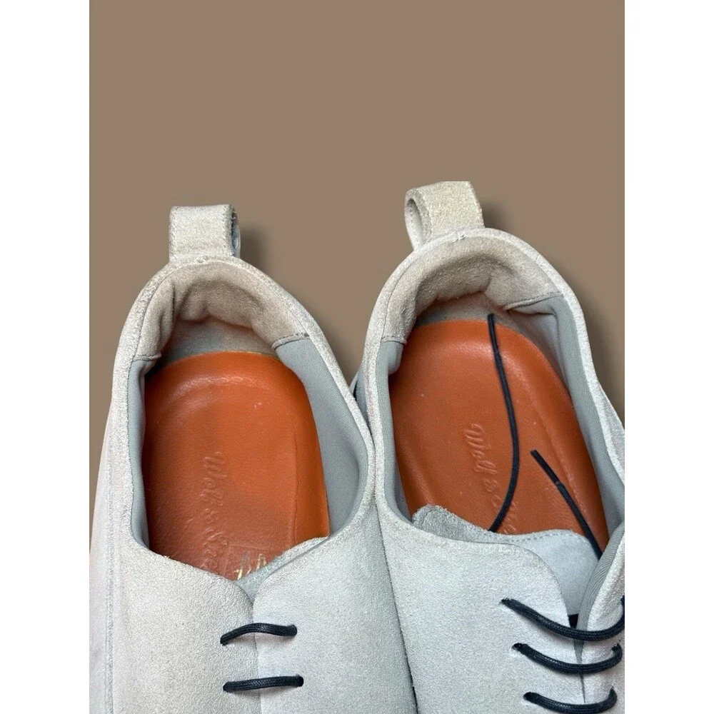 Wolf & Shepherd Crossover Longwing Smoke Suede Mens Shoes Size 11 Comfort Office