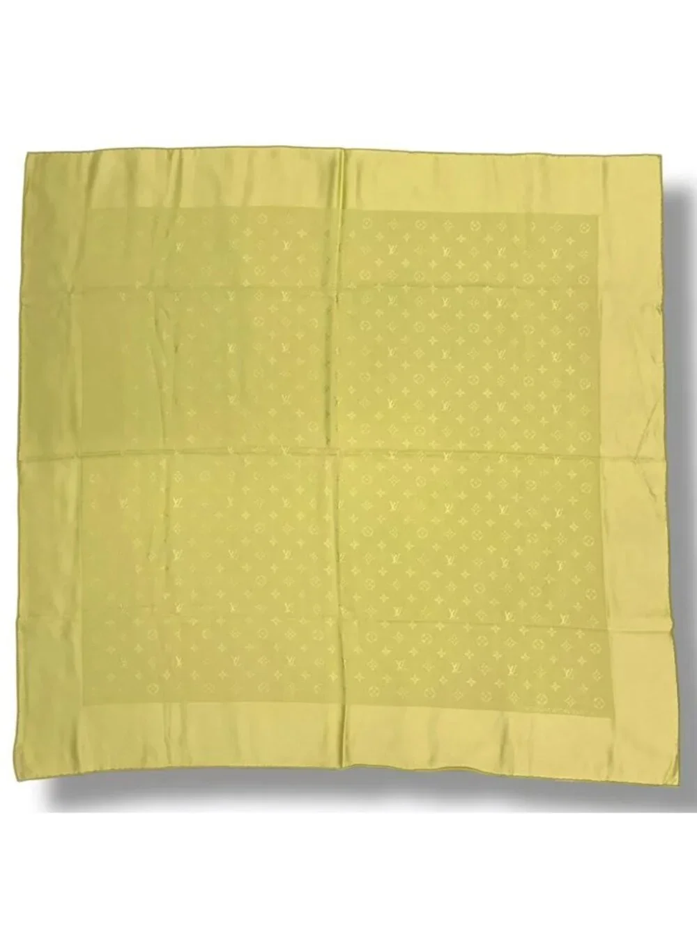 Louis Vuitton Silk Scarf Large Monogram Green