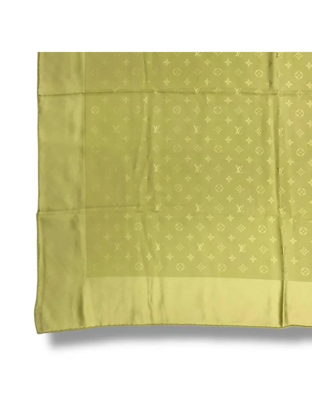 Louis Vuitton Silk Scarf Large Monogram Green