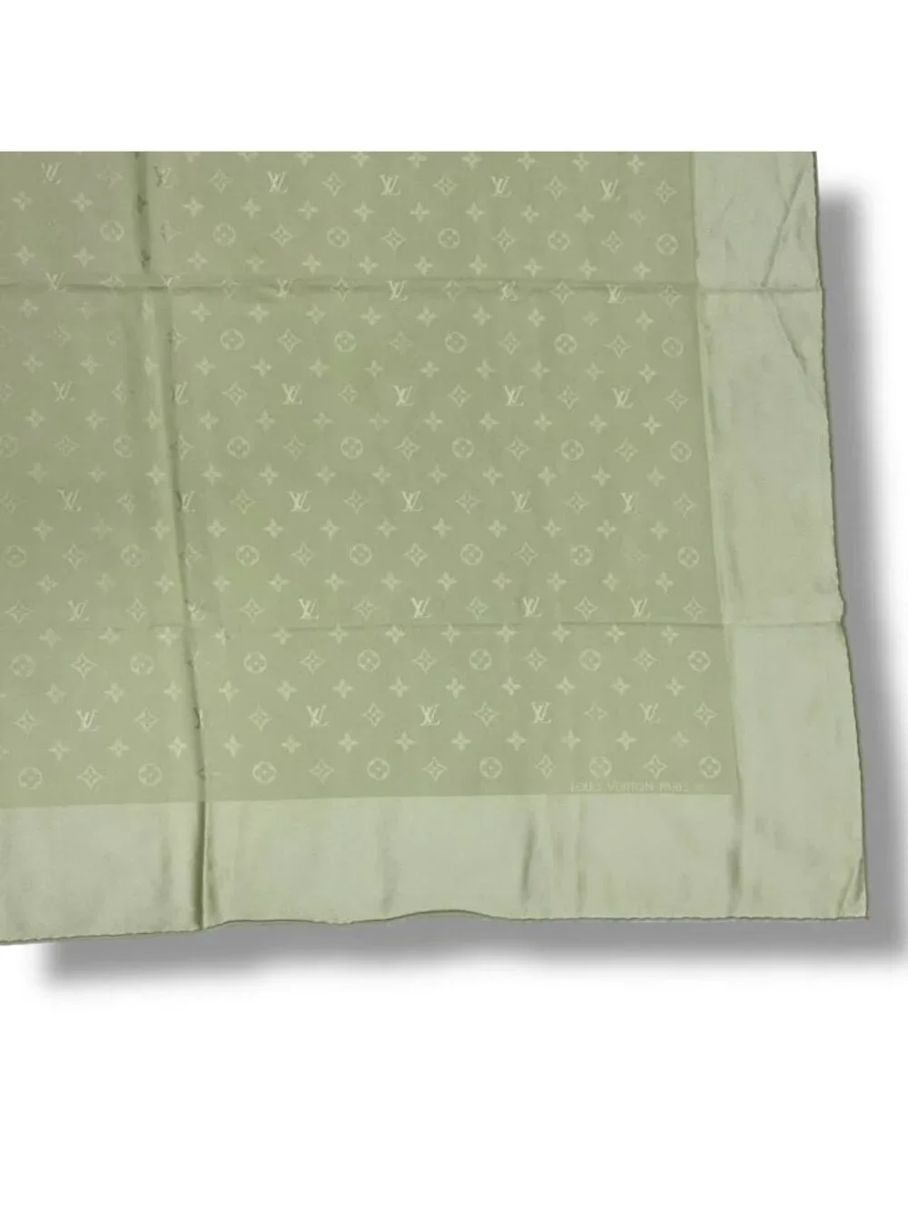 Louis Vuitton Silk Scarf Large Monogram Green