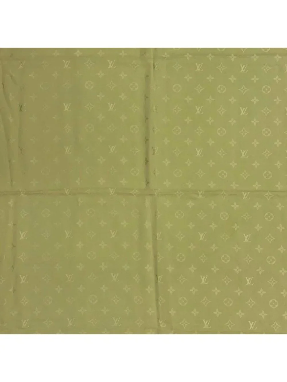 Louis Vuitton Silk Scarf Large Monogram Green