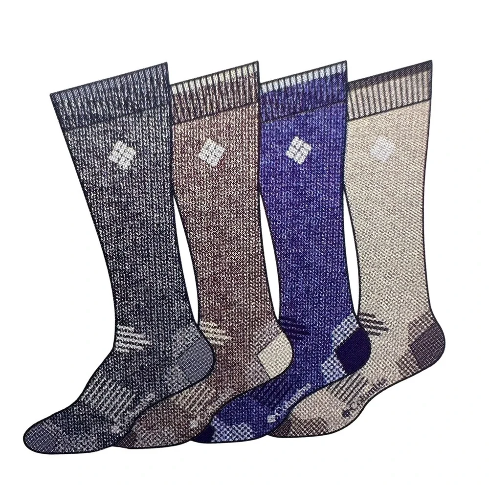 Columbia‎ Men's 4-Pairs mi-chaussettes Crew Socks RCS422MAS1 Gift Box Size 6-12