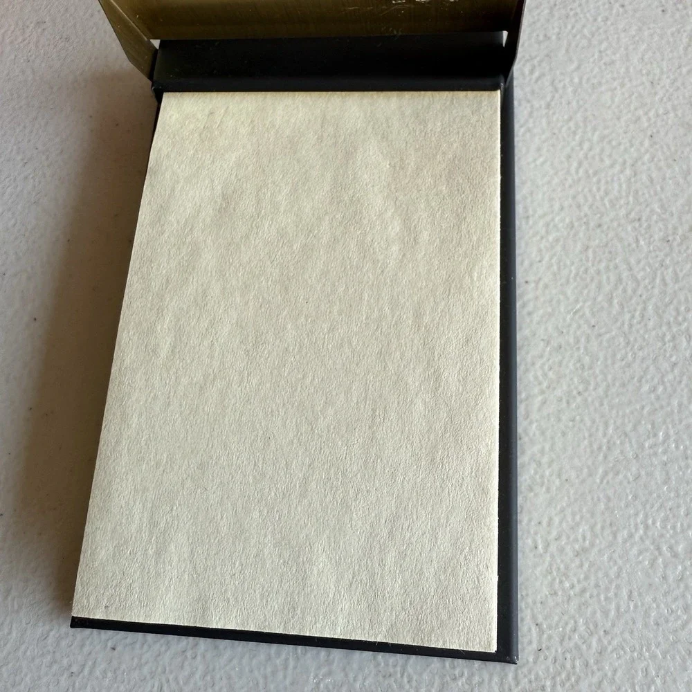 Disneyland Walt Disney Productions  Mickey Mouse Disneyland Brass Toned Memo Pad