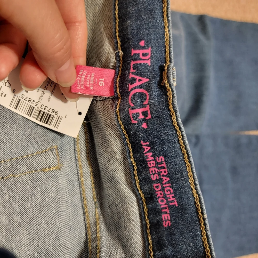 The Childrens Place‎ Straight Spring Wash Girls Stretch Jeans Size 16 New
