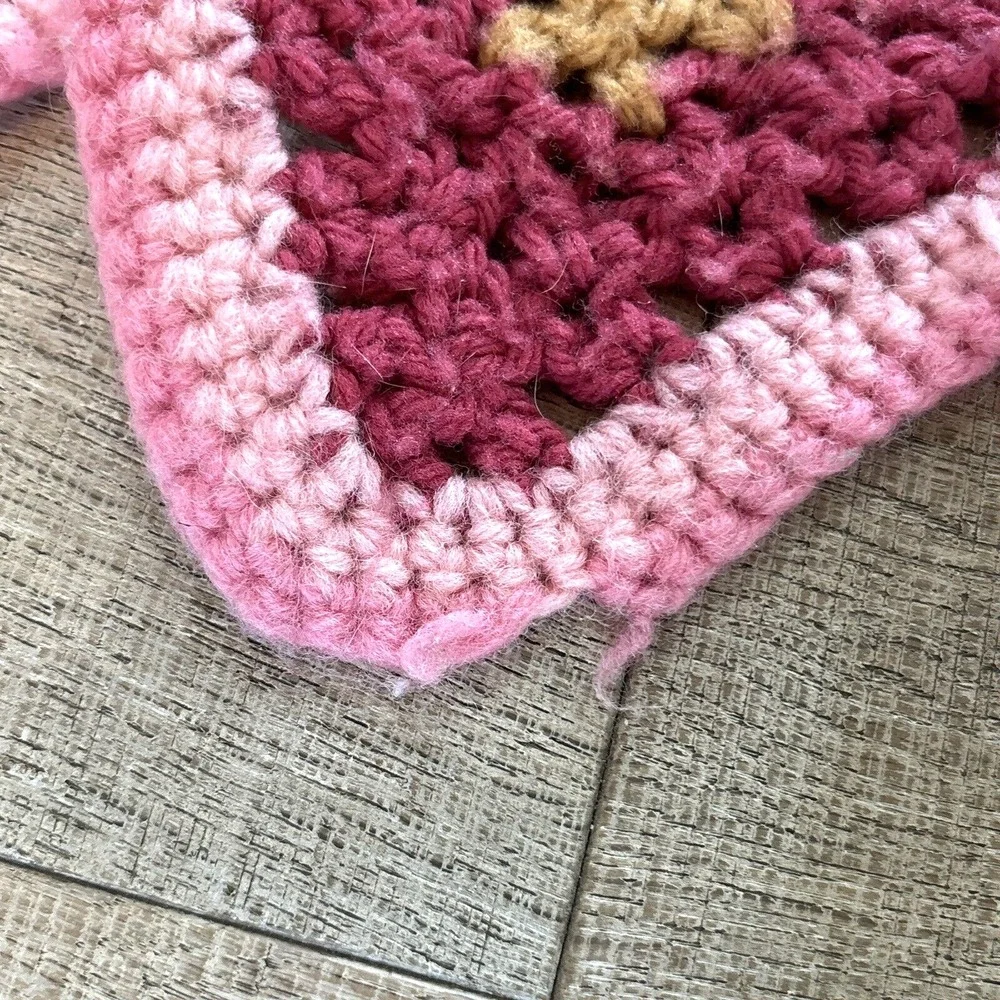 Rainbow vintage crochet