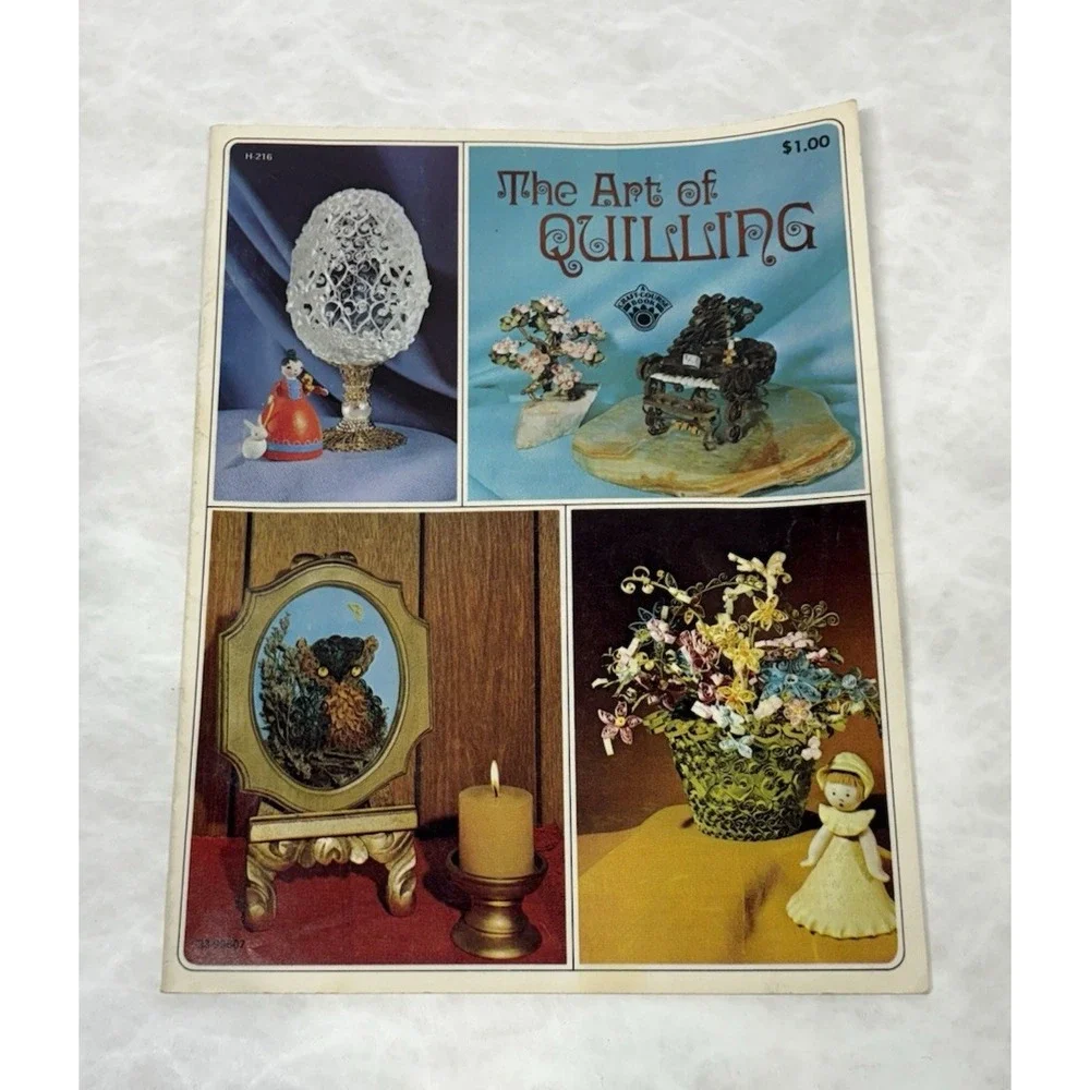 Vintage 1974 The Art Of Quilling Craft Booklet 23 Pages Carol‎ Dreesen Paper