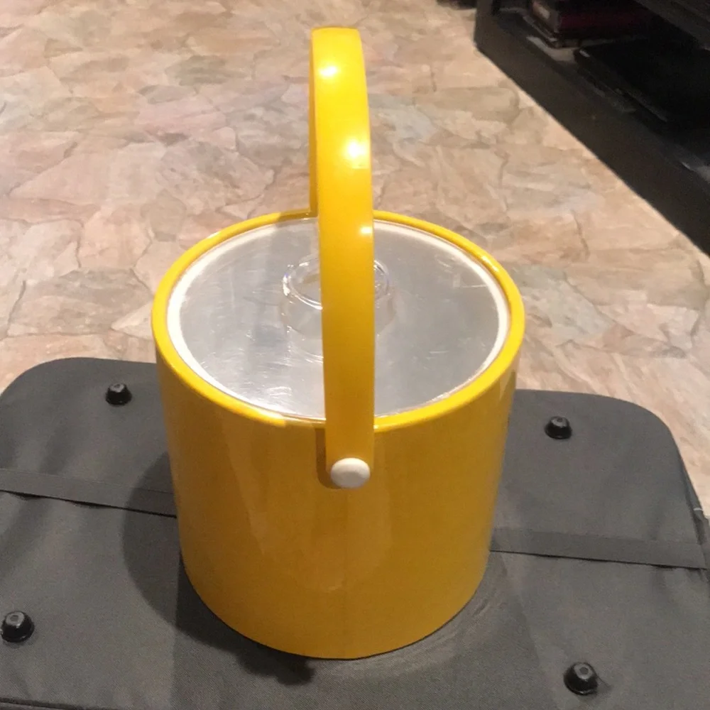 Shelton-Ware Corp Ice Bucket Vintage Yellow Ice Bucket by 1970’s