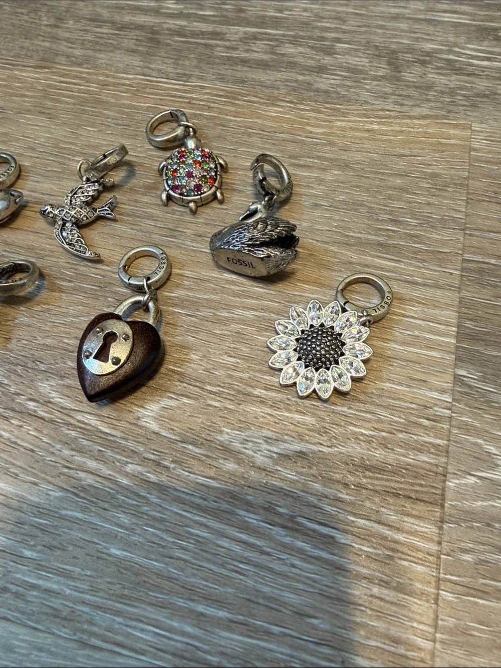 Fossil silver tone