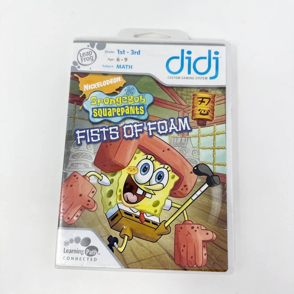 LeapFrog Didj SpongeBob SquarePants Fists of Foam Math Game 2008 Nickelodeon