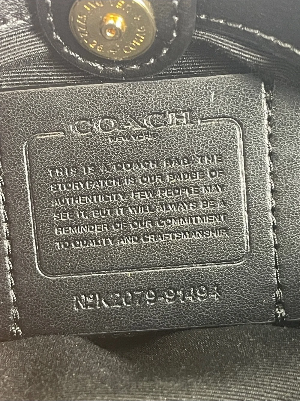 Coach k2079 91494