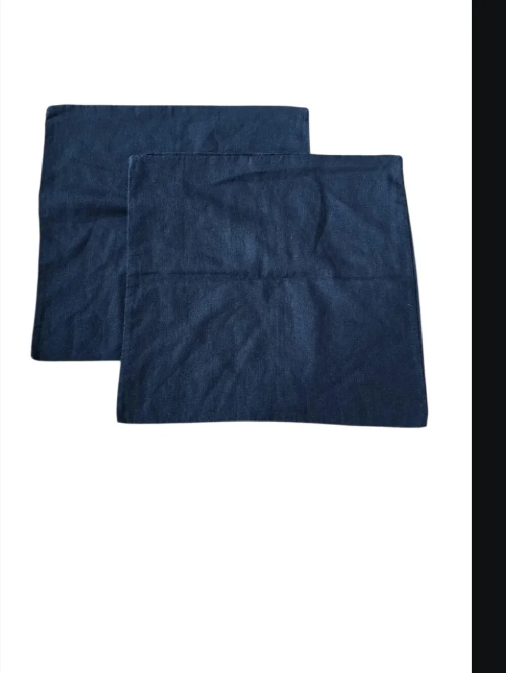 Navy Blue Accent Pillow Covers - Set of 2. 20x20