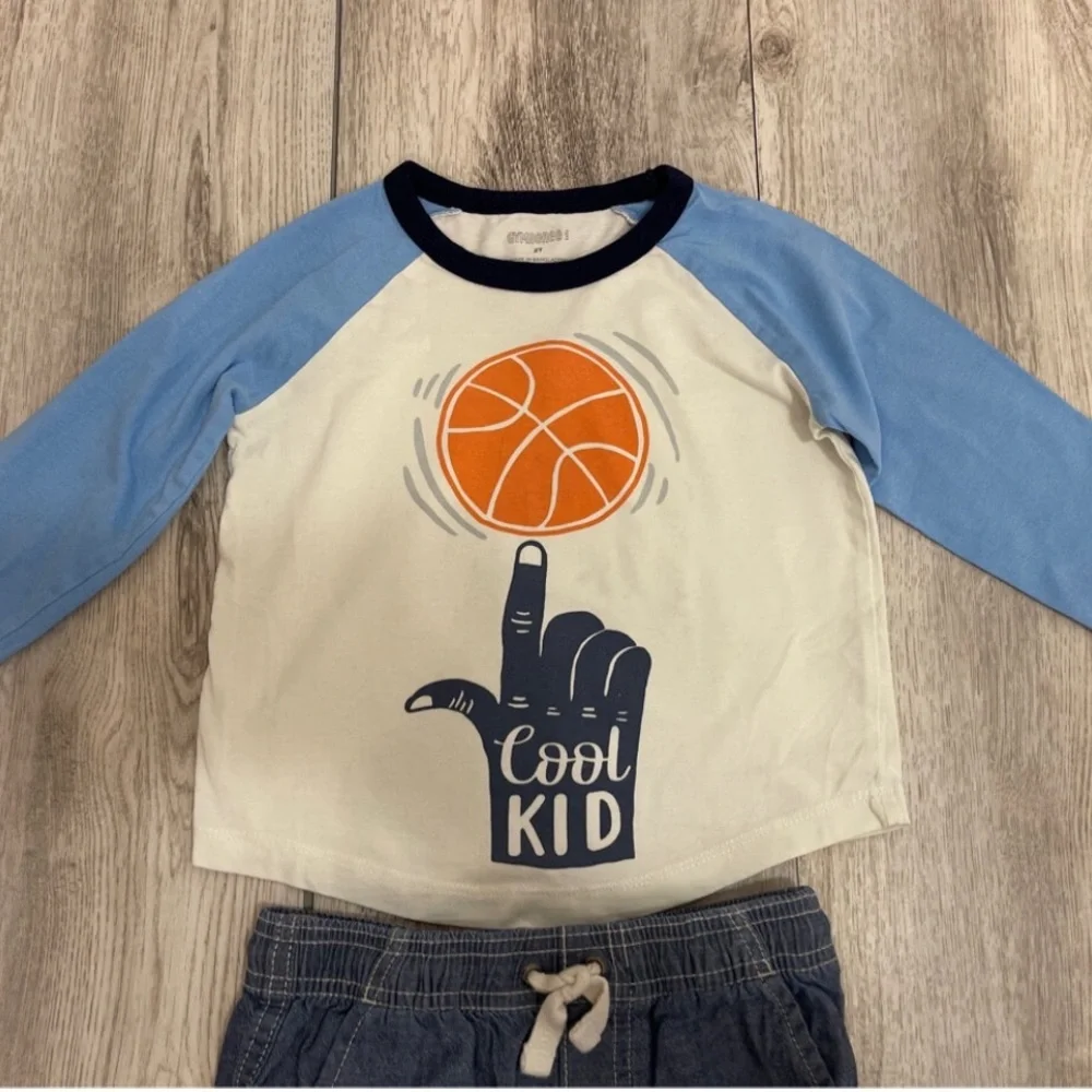 Gymboree Boys 2t Cool Kid Basketball Outfit