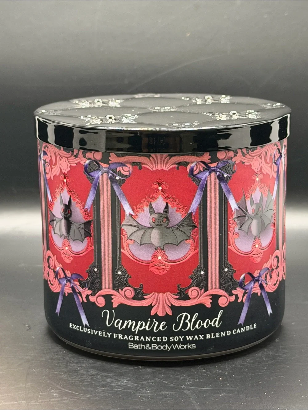 Bath & Body Works Vampire Blood Soy Wax Blend 3-Candle - 2025 Halloween 14.5OZ