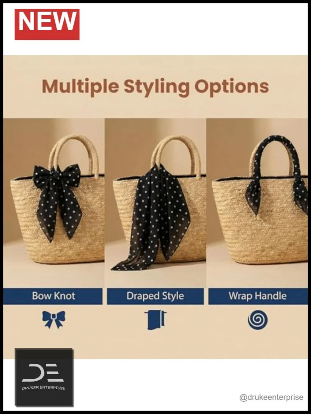 Chiffon Square Scarf Women Neck or Head Scarf Hair Bandana Bag Accessory