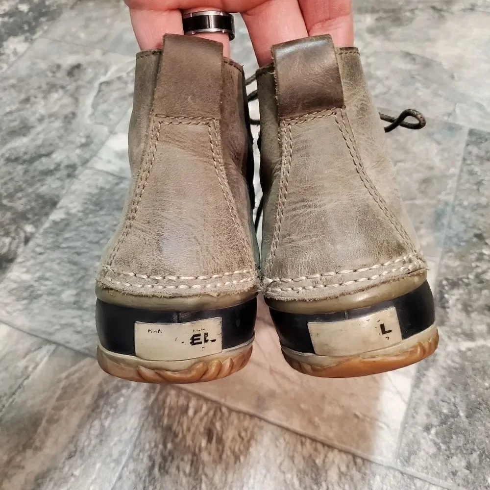 Sorel Out N About‎ Olive Army Green Rain Snow Duck Boots Waterproof Gorpcore 8.5