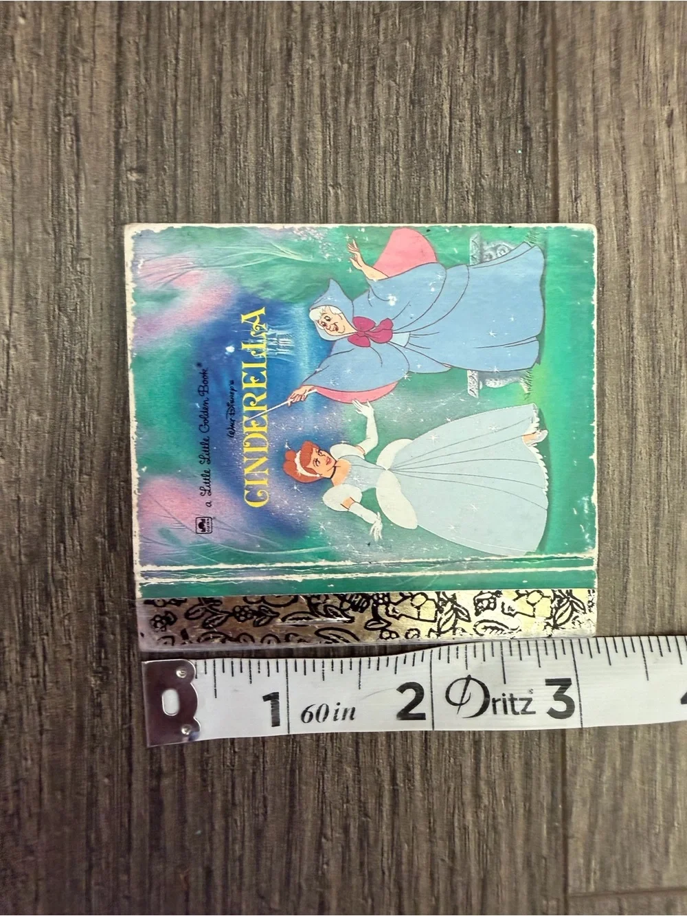 Disney Cinderella Little Golden Book - Teal, Blue & Pink Cover
