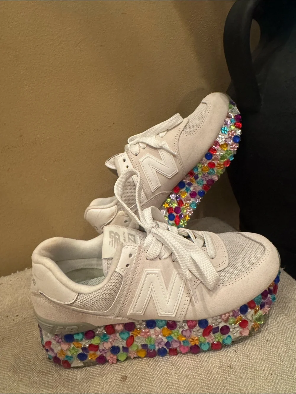 New Balance decorated up white