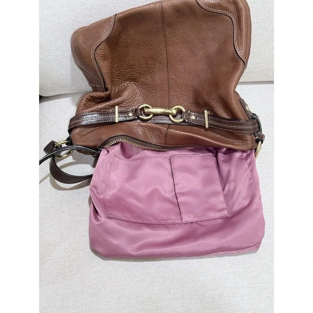 COACH Vintage Hampton Horsebit Burnished Leather Ergo Bag