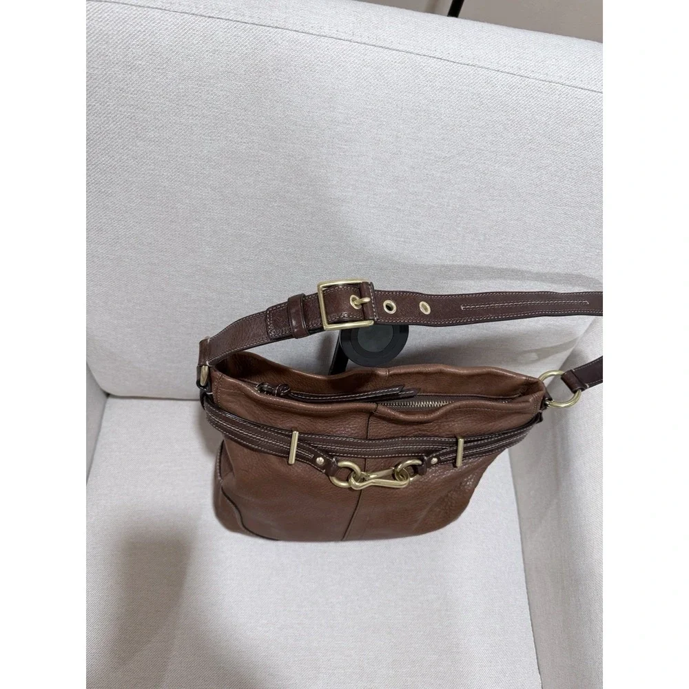 COACH Vintage Hampton Horsebit Burnished Leather Ergo Bag