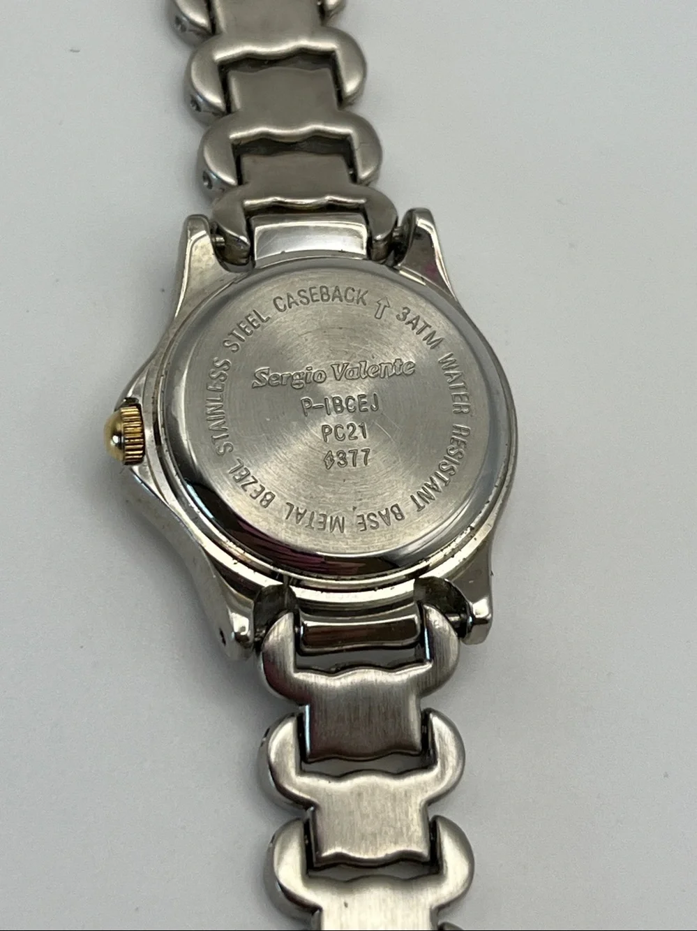 Sergio Valente Two-Tone Gold and Silver Ladies Watch