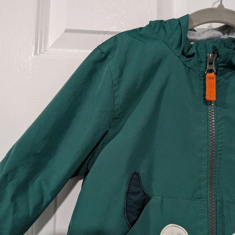 Carter's Toddler Boy Green Monster Zip Up Windbreaker Jacket in Size 3T