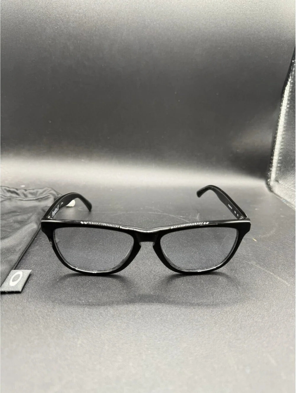 Oakley Frogskin LX Polished Black/Clear Lenses OO2043-01