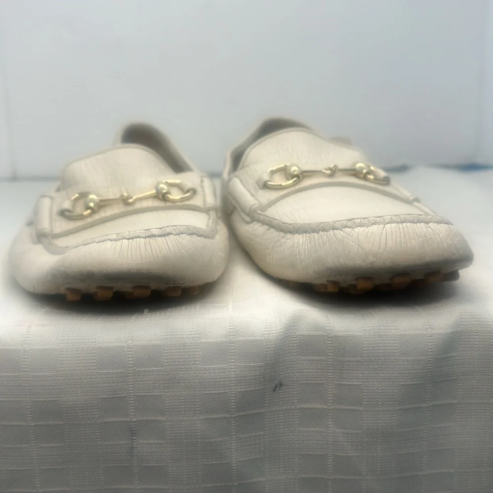 Gucci Horsebit Acapulco Loafer Drivers in Mystic White Size 10.5