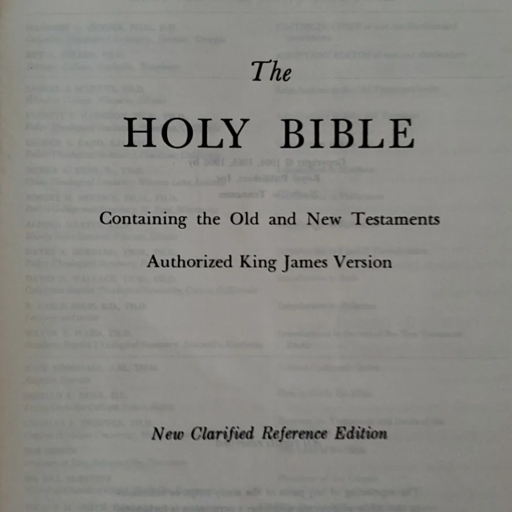 1966 Red VINTAGE KJV BIBLE Maps Prayers Photos Christian Religion Jesus